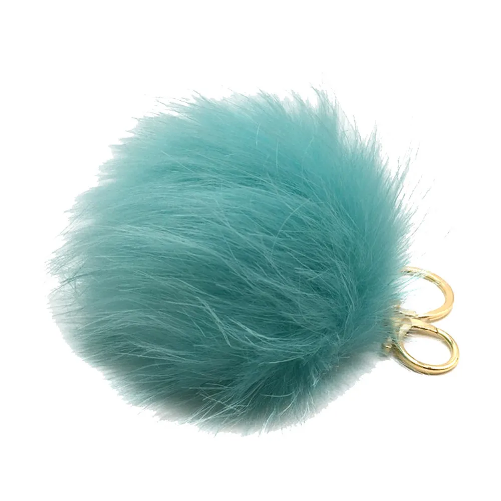 Blue Новинка забавный кролик Мех животных мяч Фокс сумка Плюшевые 10 см squeeze Toy творческие подарки на день рождения B# дропшиппинг - Цвет: Blue