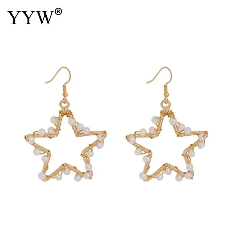 

2019 Shell Jewelry Summer Brincos Shell Earrings For Women Girls Circle Dangle Gold Pendant Earring Bohemian Geometric Jewelry