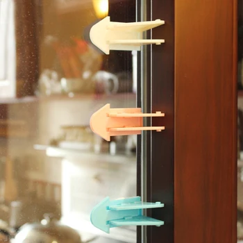 

6pcs Plastic Cabinet Lock Child Safety Baby Protection From Children Safe Locks for Refrigerators Baby Security Drawer Lock