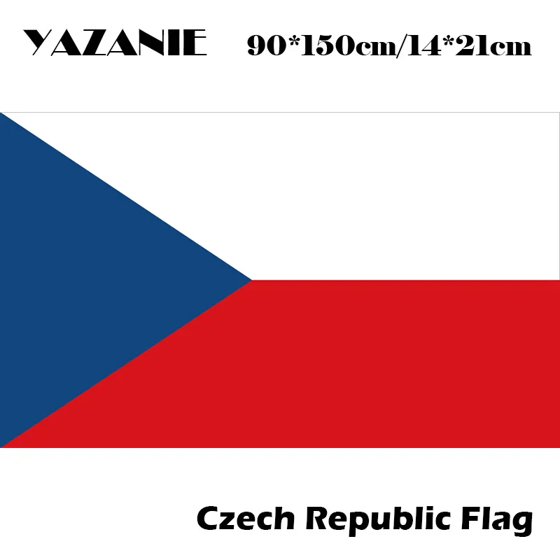 

YAZANIE 90x150cm Top Grand The Czech Republic Flag Polyester Flag 5*3 FT Euro Cup Flag Hanging and Flying Flag For Olympic Game