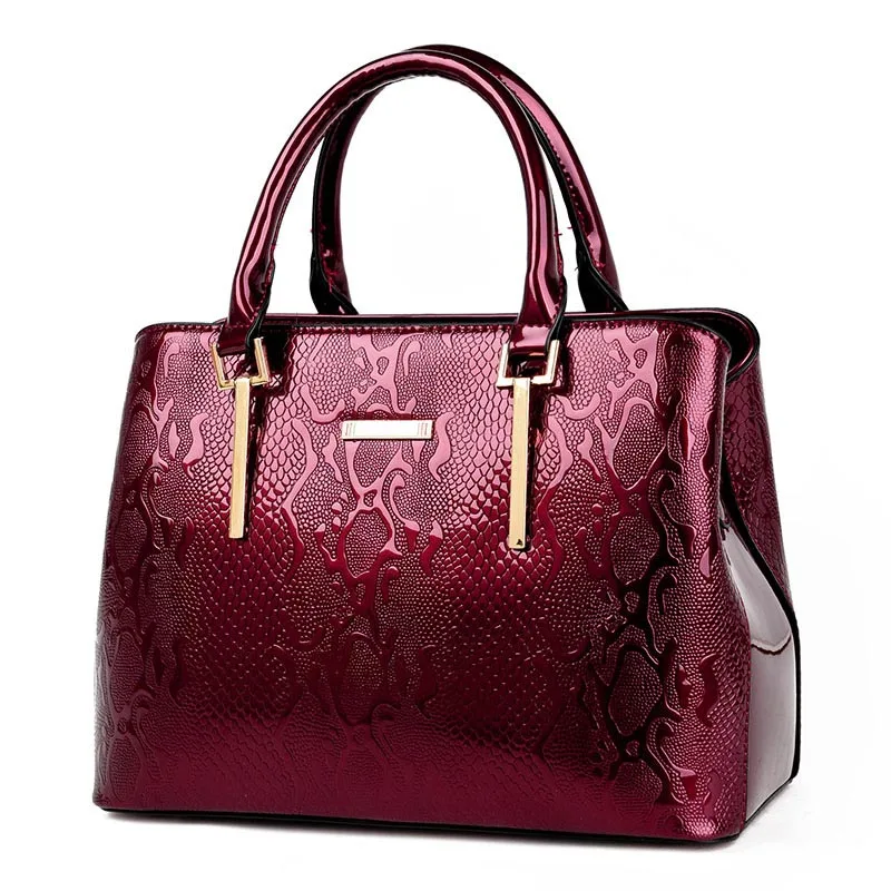 

2019 New Women handbag Luxury Snake Shoulder Bags PU Leather Women Bag For Ladies Handbags Messenger Bag High Quality Tote