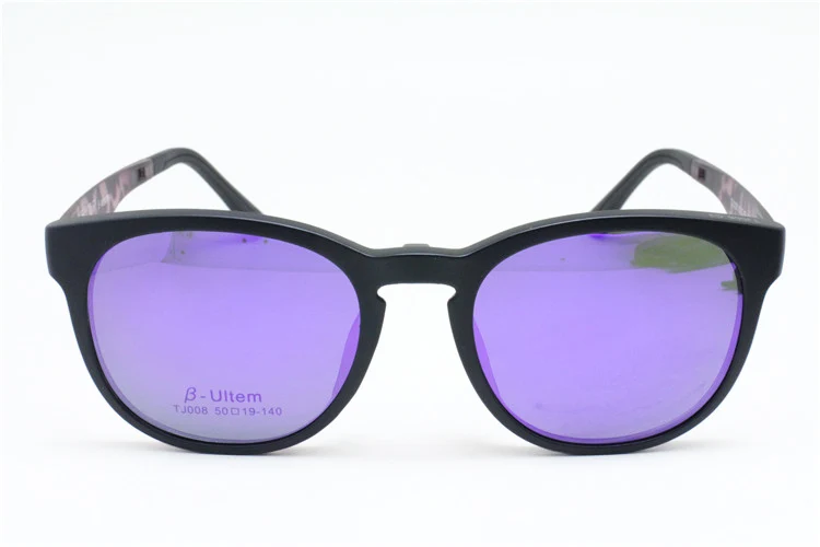 008 ULTEM rectro форма оптические оправы для очков с мегнатическим зажимом съемные поляризованные очки для близорукости дальнозоркости унисекс