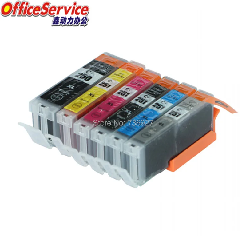 

PGI-250 CLI-251 PGI250 CLI251 Compatible ink Cartridge For Canon PIXMA MG6320 MG7120 IP8720 MG7520 MG5420 inkjet printer