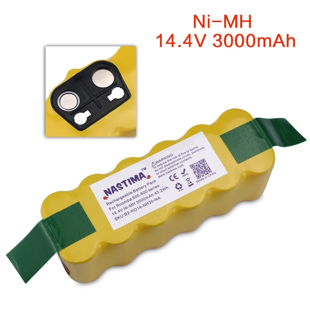 NASTIMA Replacement 3000mAh Battery XLife Extended Compatible with iRobot Roomba 500 600 700 800 NASTIMA Replacement 3000mAh Battery XLife Extended Compatible with iRobot Roomba 500 600 700 800