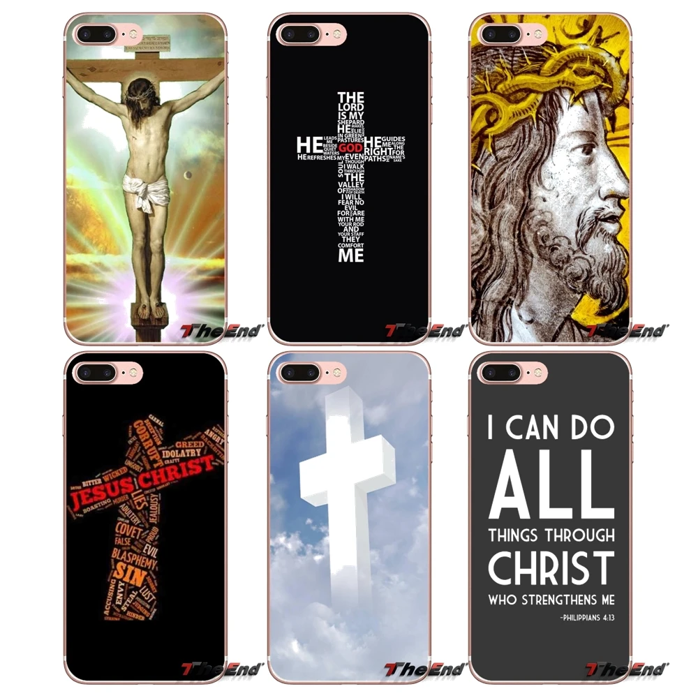 

Jesus Christ Cross Religious Christian For Xiaomi Redmi 4A 4X 3S Note 3 4 5 Pro 5A Mi3 Mi4 Mi5 Mi6 Mi A1 Max 5X 6X TPU Cover Bag