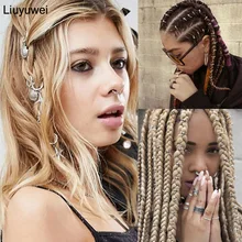 10 шт./компл. LOC украшения для волос Винтаж цвета: золотистый, серебристый Цвет спирали для волос бисер для плетения Шпильки дизайн круг аксессуары для волос