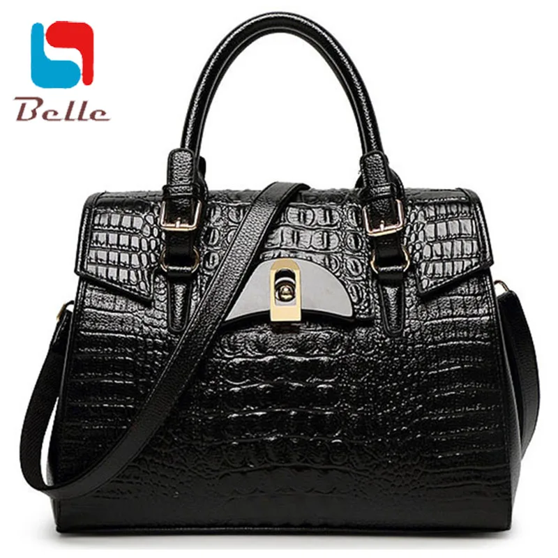 Women bag designer handbags high quality 2016 Crocodile shoulder bags women messenger bag famous brands women leather handbags