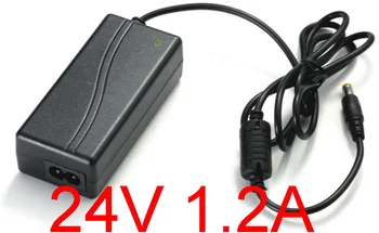 

100PCS 24V 1200mA High quality IC solutions AC 100V-240V DC 24V 1.2A Switch power supply, LED adapter, 5.5mm*2.1-2.5mm