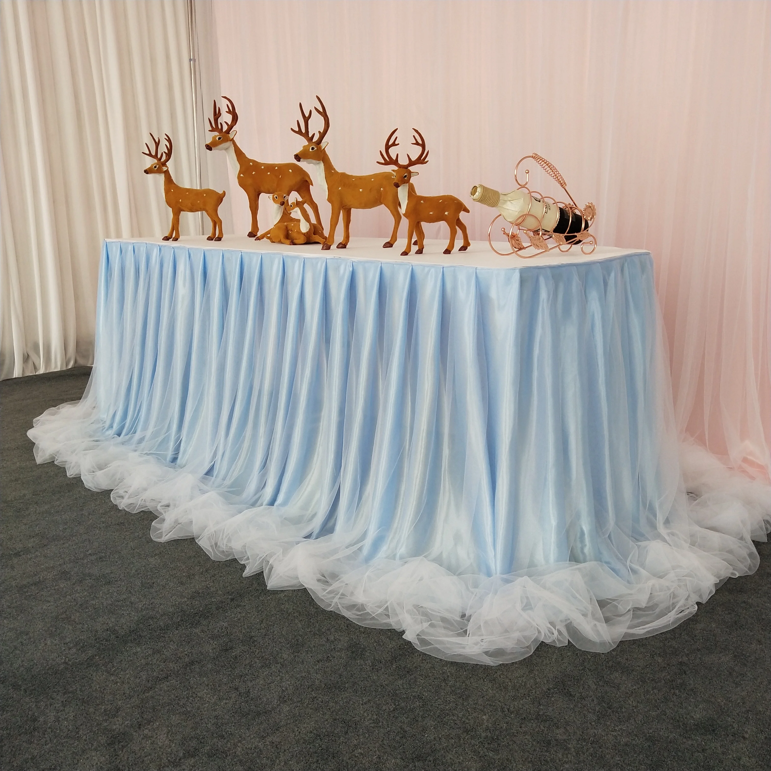 Tablecloth Solid Color for Wedding Birthday Party Table Cover Rectangle Desk Cloth Wipe Covers Tutu