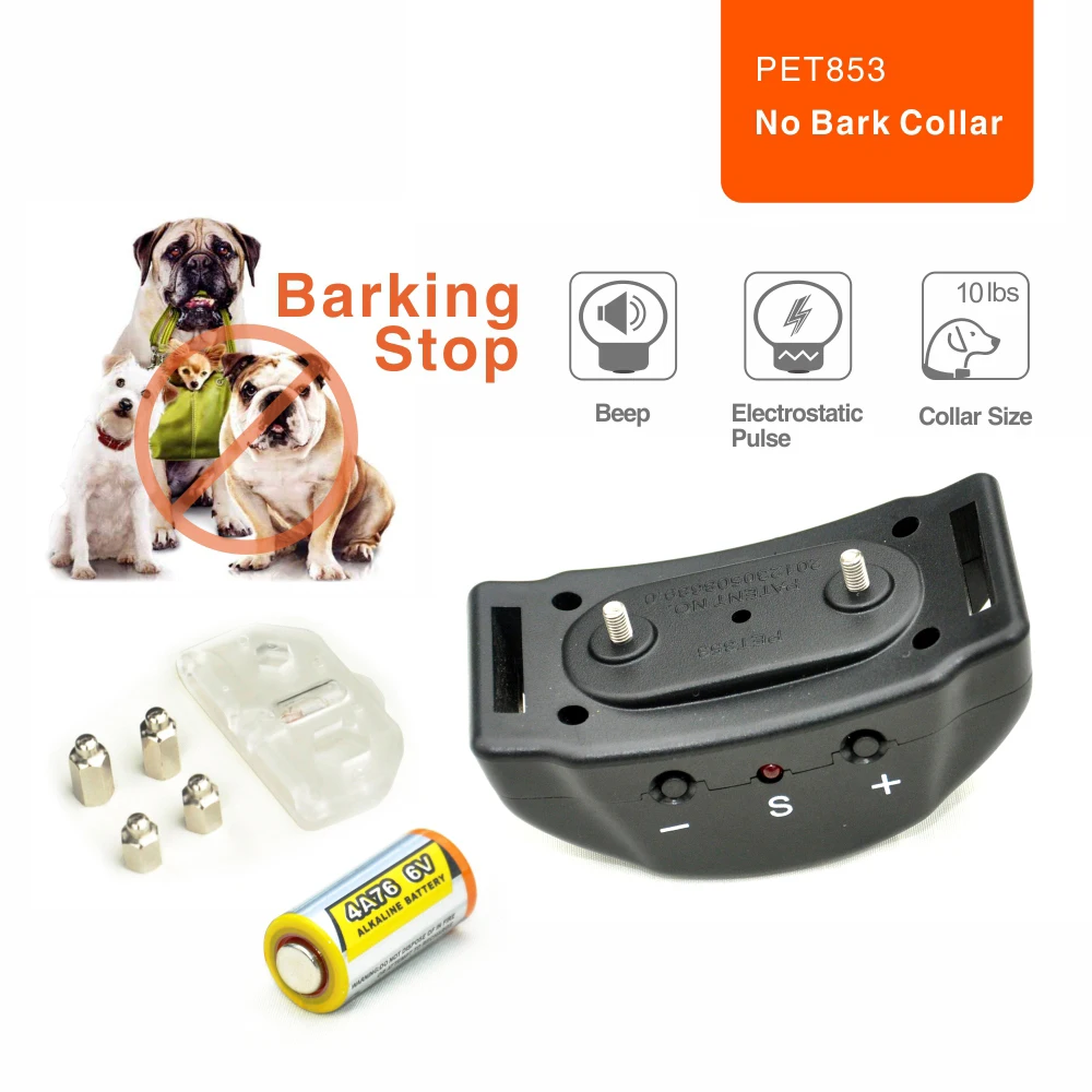 2015 Newest Automatic Anti Bark Collar Sound & Shock & Electric No Remote Needed Bark Control