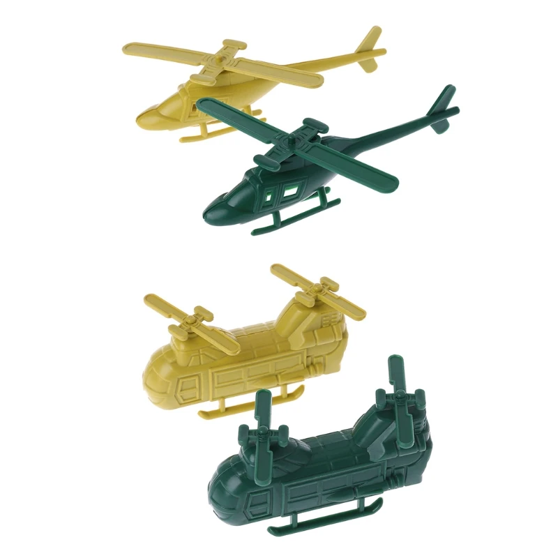 

Military Helicopter Sand Scene Model Army Accessories Children Toys Gifts