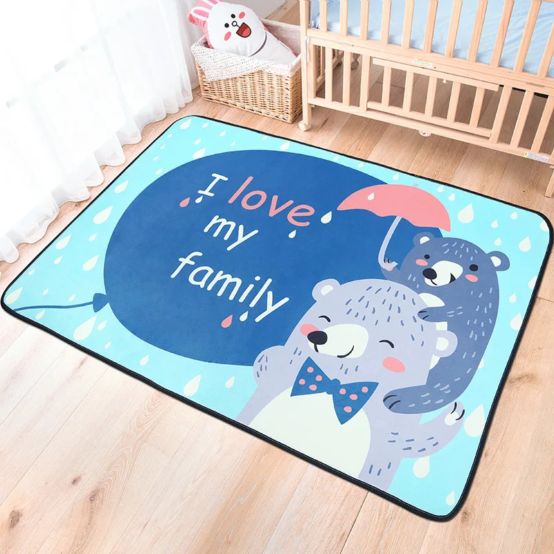 

Cartoon Baby Play Mat Kids Carpet Folding Game Mats Anti-skid Tatami Rugs Children Crawling Carpets for Living Room Bedroom Rug
