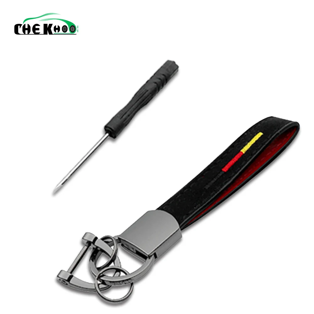 

Car Styling with logo Car Keychain Leather Metal Key Ring Auto Key Chain Key Ring For Audi A3 A4L A5 A6L Q5 Q3
