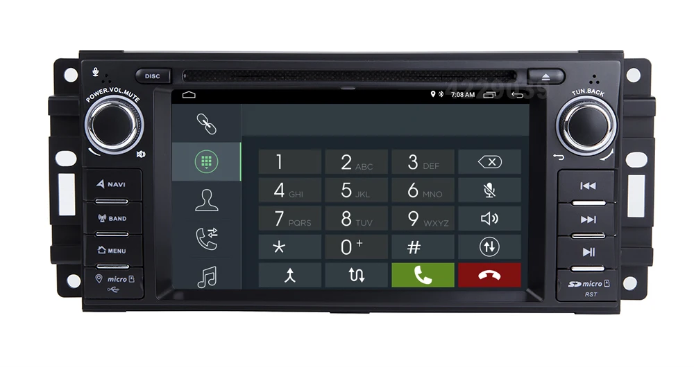 Sale Android 8.1 Car DVD Player for JEEP COMMANDER/GRAND CHEROKEE  with Radio WiFi 12