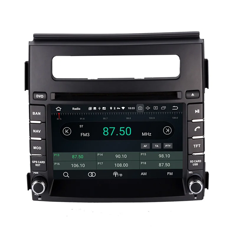 Best Belsee 2 Din 4GB 9.0 Android Car Radio Stereo Touch Screen GPS DVD Multimedia Player Head Unit Autoradio for Kia Soul 2012 2013 4