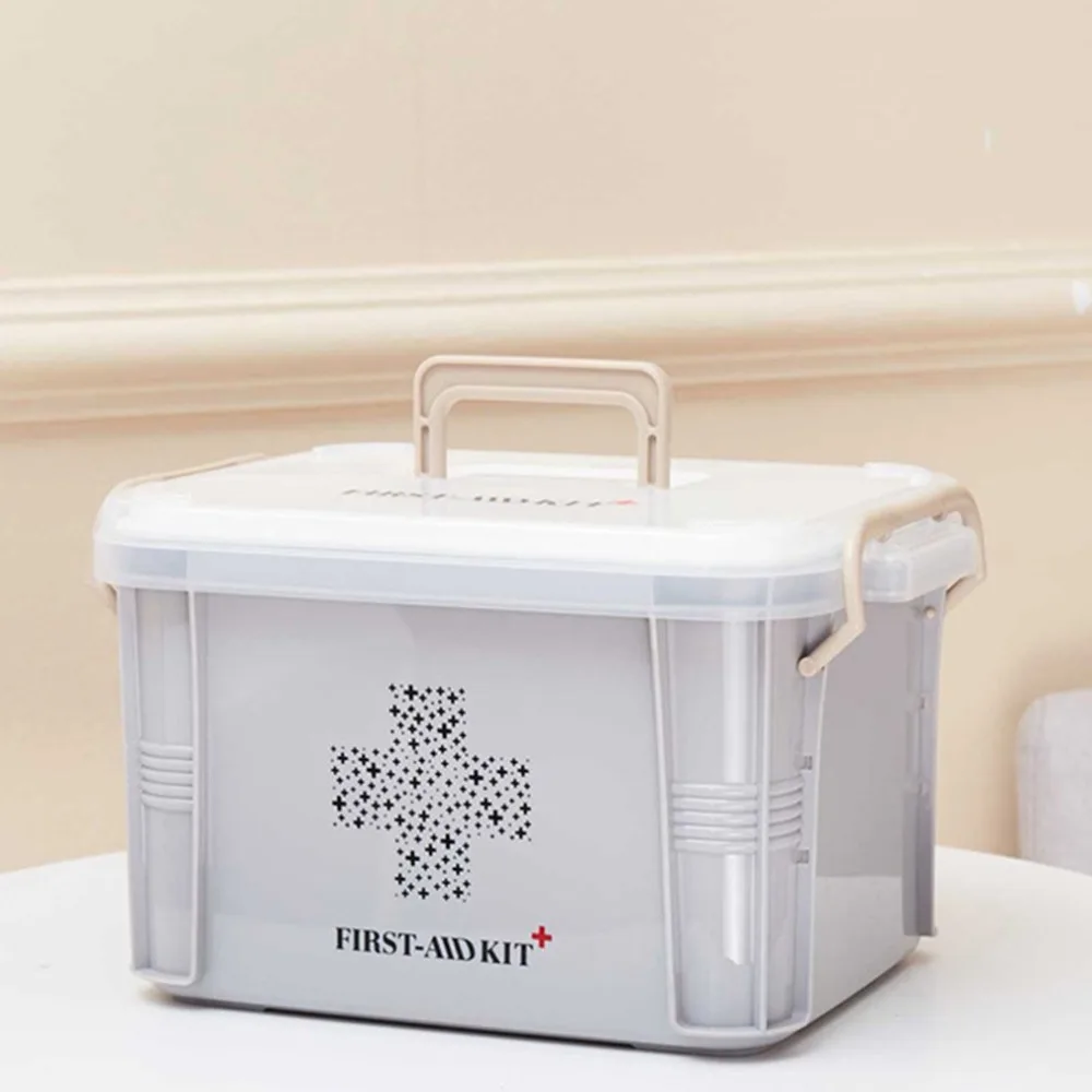 Практичный дизайн домашнего использования Аптечка коробка пластиковый контейнер аварийный комплект портативный органайзер для хранения