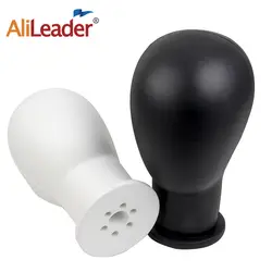 Alileader дешевые Новый стиль 21 "PU головки блока манекен головной парик делает Дисплей укладки крепления головы отверстие с бесплатной