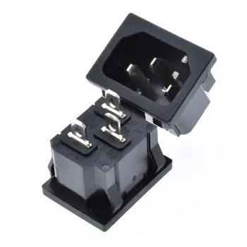 

IEC 320 C14 power socket 3pins male snap-in 10A250V inlet electric socket wall Cabinet Rice cooker power interface connector