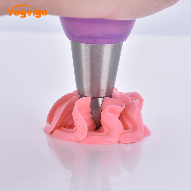 

VOGVIGO Cake Icing Nozzles Russian Piping Tips Lace Mold Pastry Cake Decorating Tool Stainless Steel Kitchen Baking Pastry Tool