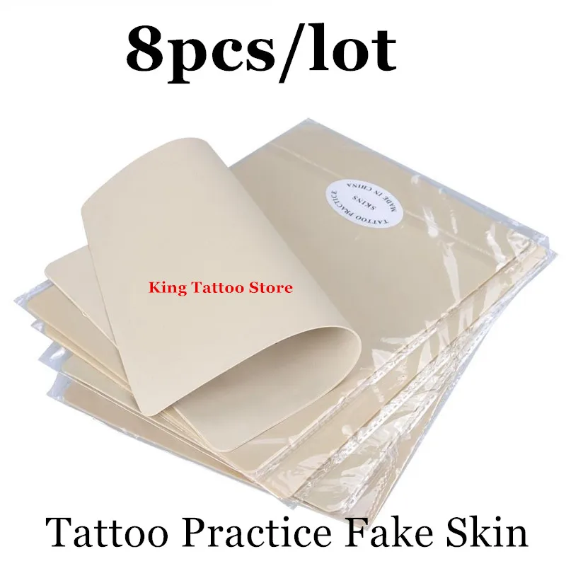 Tattoo Practice Skin 8pcs/Set 15*20cm DIY Blank Tattoo Practice Fake