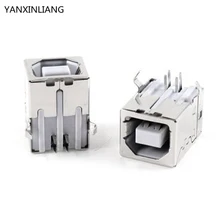 10 шт. флеш-накопитель USB с гнездовым Тип-B разъем 4-контактный разъем 90 градусов Штекерный разъем DIP