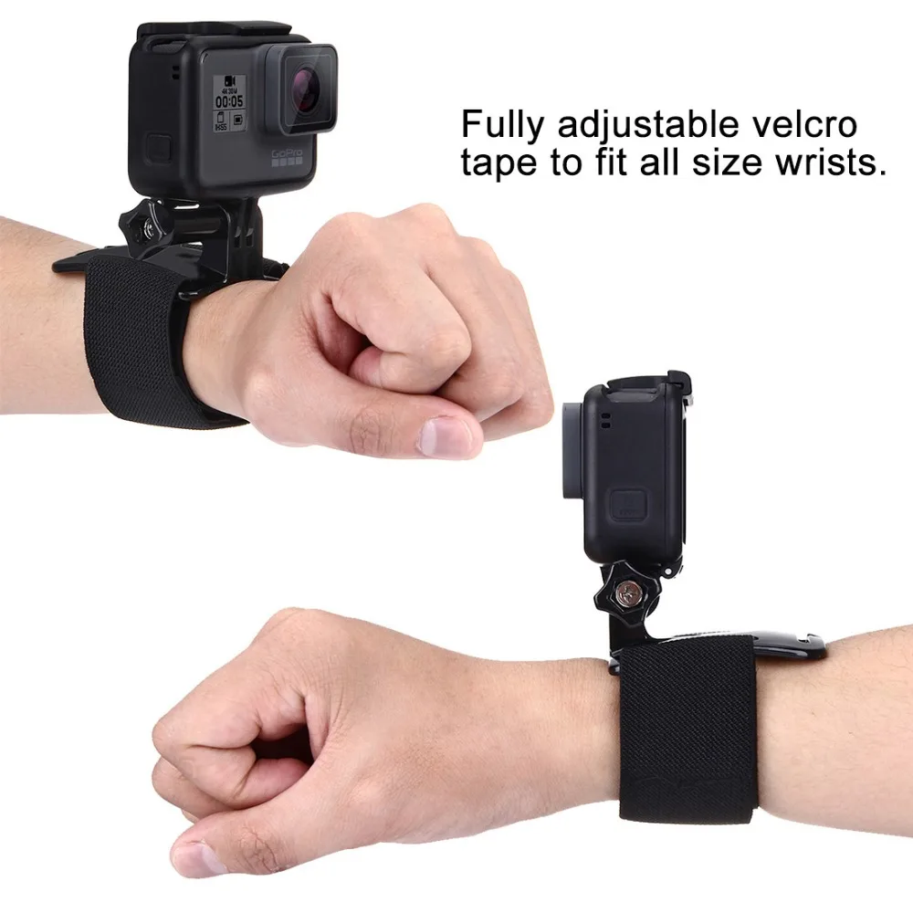 //3 //2 //1 Wrist Strap DJI Hand Wrist Arm Straps 360-degree Rotation Mount for GoPro NEW HERO //HERO6 //5 //5 Session //4 Session //4 //3 Xiaoyi,OSMO POCKET and Other Action Cameras,With GOPRO Adapter Acce