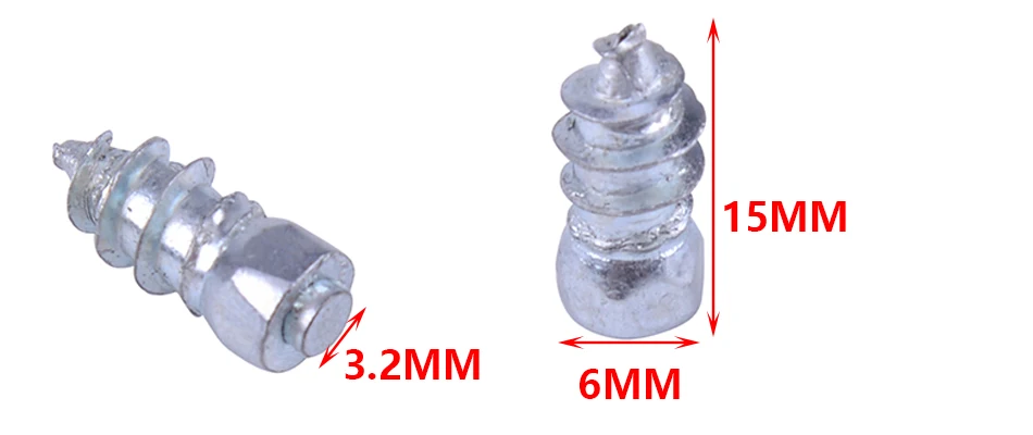 DWCX 100 шт. 15 мм серебристые стальные колеса для автомобиля, грузовика, шины, винтовой шип, шпильки, аксессуары, зимние противоскользящие, ледяная дорога, снег, внедорожник