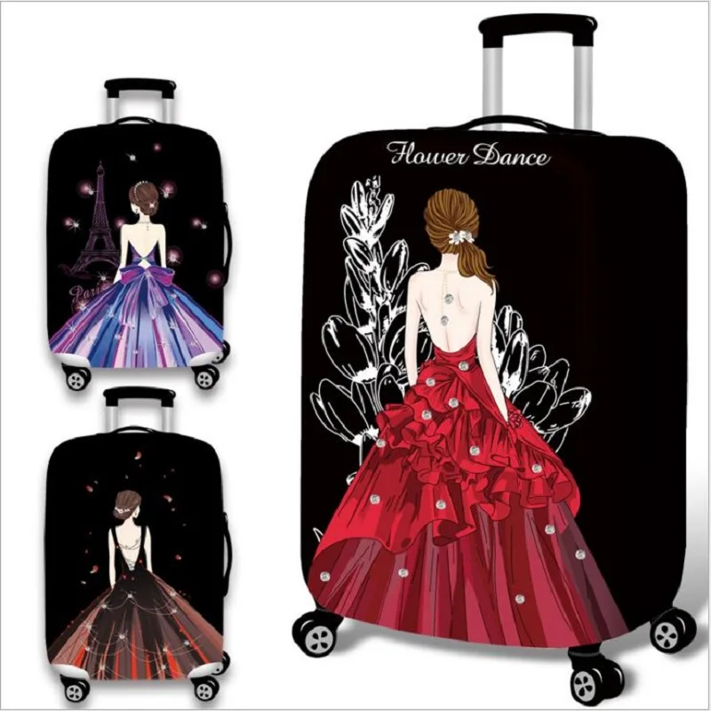 Elastic Luggage Protective Cover Cartoon cat 18-32 inch Trolley Suitcase Protect Dust Bag Case Child Cartoon Travel Accessories
