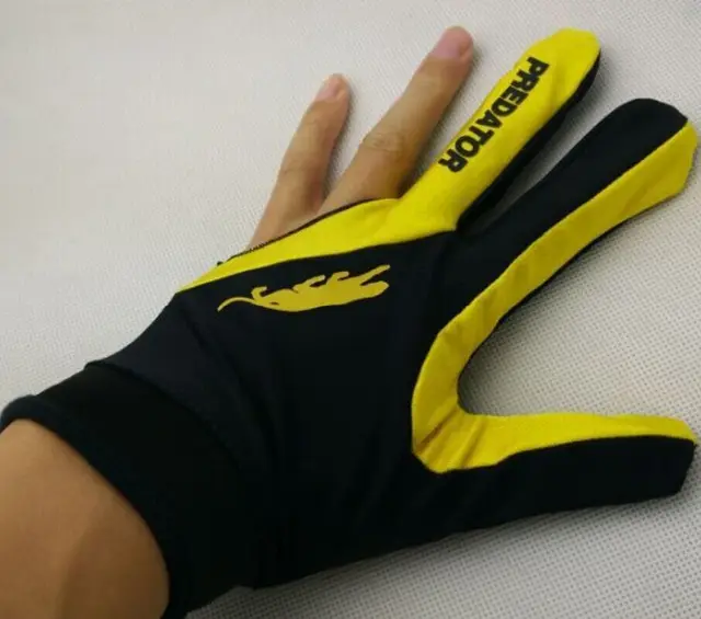 1pc luxury and good quality black red billiard/pool/snooker gloves free