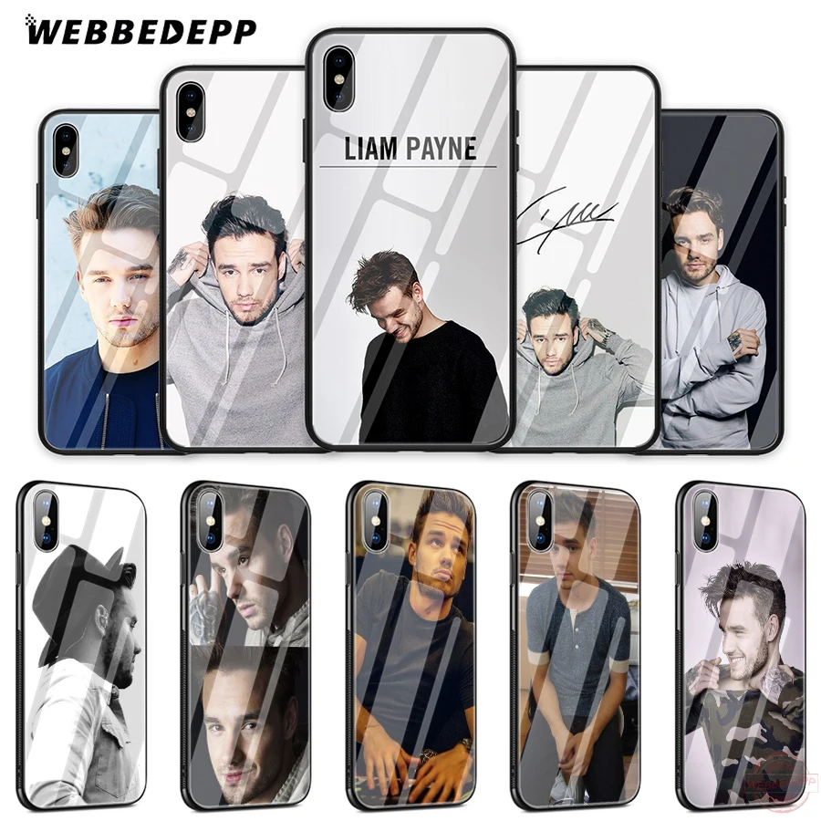 WEBBEDEPP 1D Liam Payne чехол для телефона из закаленного стекла Apple iPhone XS Max XR X 8 7 6S Plus 5S SE |