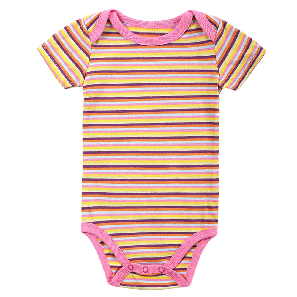 Babys Robes Rompers Striped Siamese Clothes Triangle Uniform Rompers Summer Girls Clothing Roupa Infantil Menino