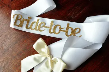 

glitter Bride to Be Sash Bridesmaid Bride sash Bachelorette wedding Bridal Shower sashes favors