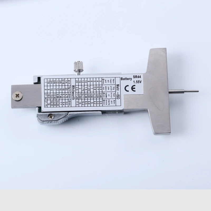 デジタルトレッドデプスゲージ0.01mm 0-lcdステンレス鋼タイヤ
