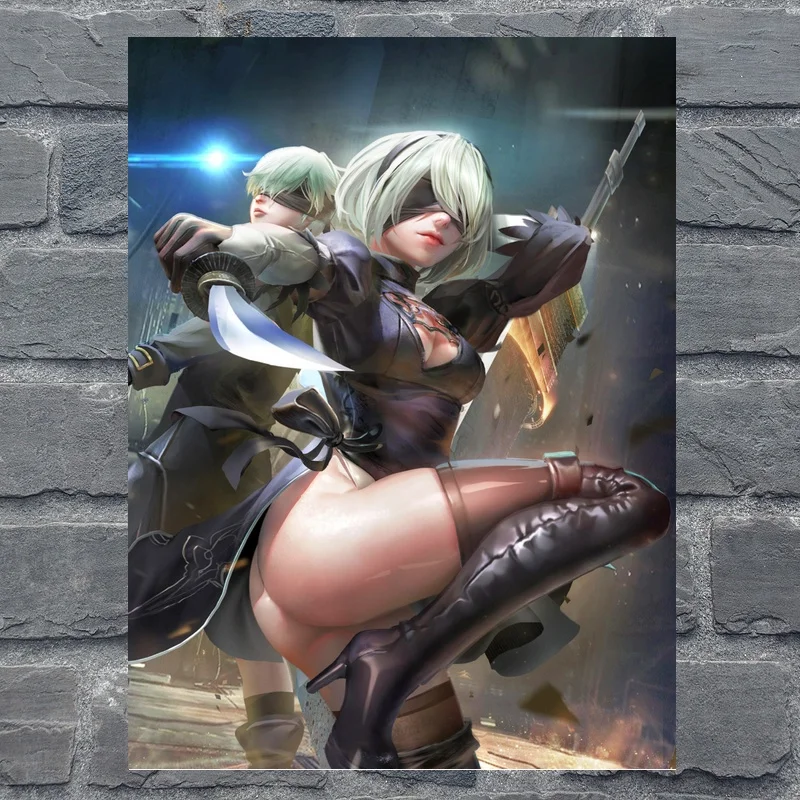 

NieR:Automata Game Poster Canvas Painting Print Wall Art Home Decor No Frame