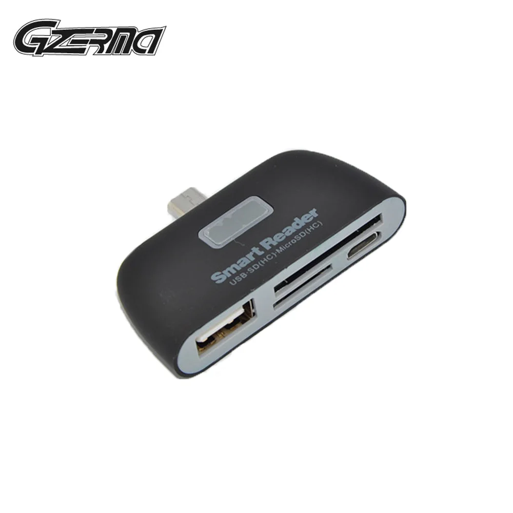 

4 In 1 USB 2.0 Smart Reader SD TF For Android SmartPhone Multifunction OTG Adapter With Micro USB Charger Smart Card Readers