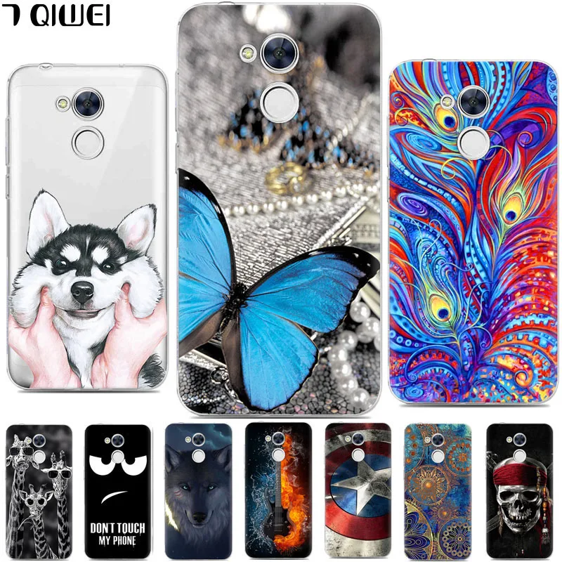 

Cover For Huawei Honor 6A Case Cartoon Soft TPU Silicone Phone Cases For Huawei Honor 6A Pro Case DLI-TL20 Honor A6 DLI-L22