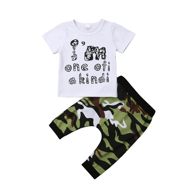 Cute Boys Clothes Camouflage Outfits T Shirt Harem Pants Childrens Clothing Boys Outfits Kids Clothing Sets Children Set Clothes