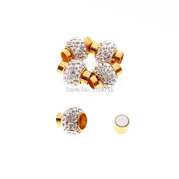 

50pcs Gold Color Clay Rhinestone Magnetic Clasps 17x12mm(5/8"x4/8")