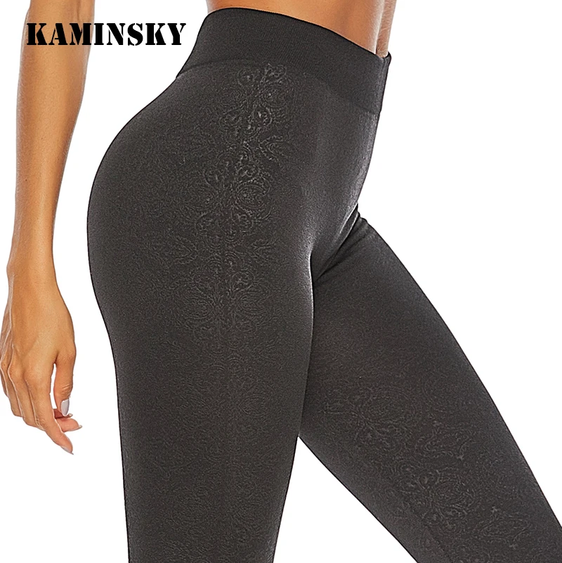 Kaminsky размера плюс S-XXXL Высокая талия женские бесшовные Легинсы фитнес дышащие джеггинсы для девушек высокие эластичные повседневные штаны