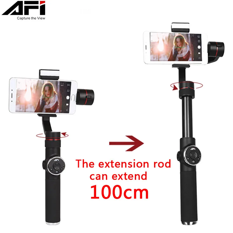 

AFI V5 3-Axis Gimball Stabilizer For Phone Handheld Smartphone Gimbal For Iphone X Xiaomi Samsung S9 S8 PK Feiyetech DJI Osmo 2