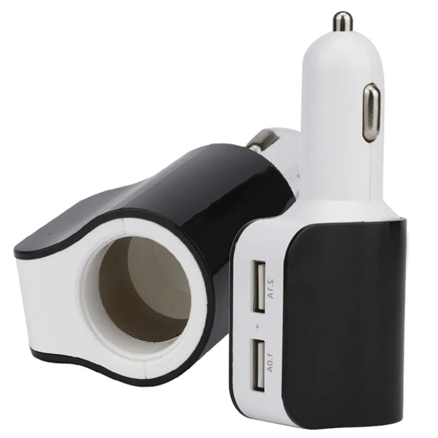 

Franchise Beautiful Outlook 3.1A 2 USB One Way 150W Car Cigarette Lighter Socket Splitter Charger Power Adapter 4.2 USB Ports #0