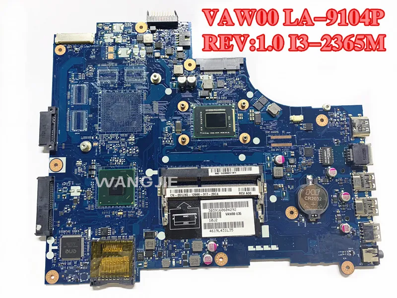 

FOR DELL INSPIRON 3521 5521 laptop motherboard CN-051J3G 51J3G 051J3G VAW00 LA-9104P REV:1.0 I3-2365M 100% tested