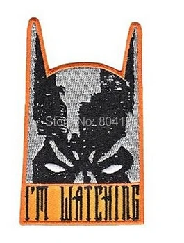 

3.5" BATMAN Im Watching DC Comics Movie TV Series Costume Embroidered Emblem applique iron on patch