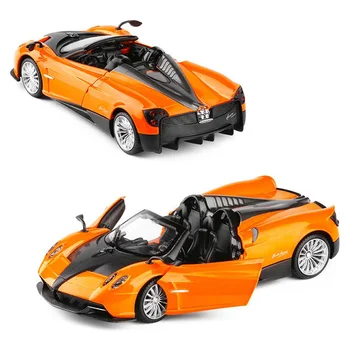

1 PCS High Simulation 1:24 Supersport Supercar Alloy Diecast Car Model Pull Back Toy Electronic Car Gift For Kids V165