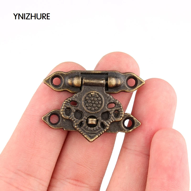 50pcs 25*36mm Real Sale Latch Packaging Metal Buckle Decorated Wooden Wine Box Lock Furniture Hardware Door Gift Suitcase