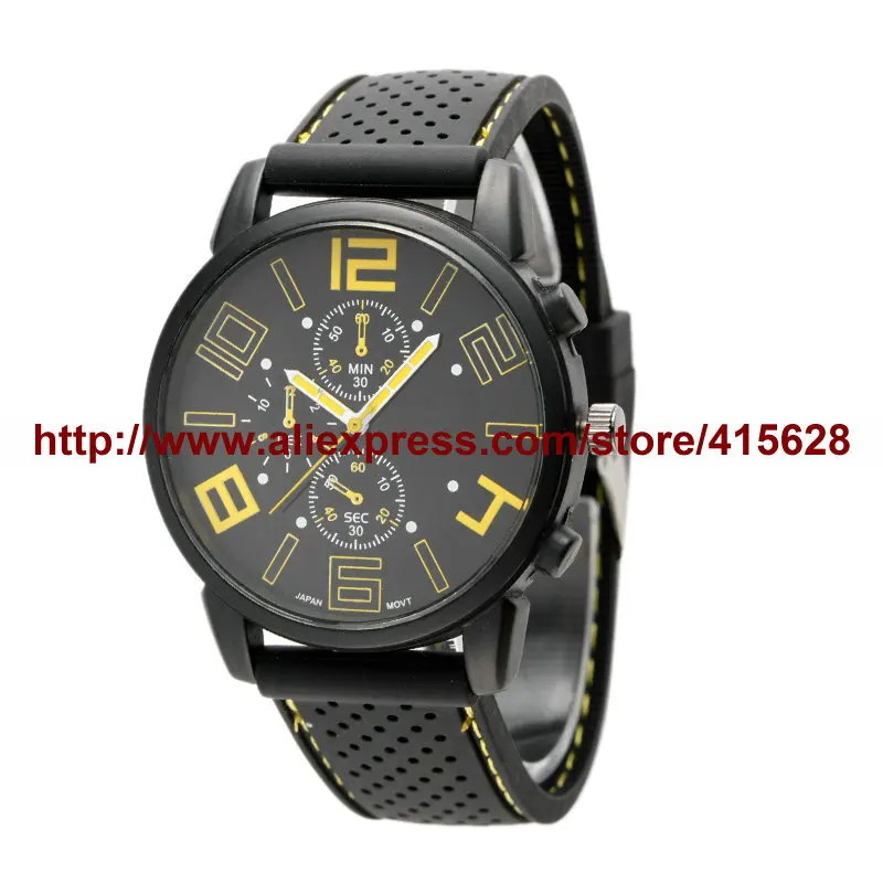 Спортивные часы Для мужчин Элитный бренд Новая мода Повседневное кварцевые наручные часы армии Для мужчин часы 100 шт./лот для Рождество