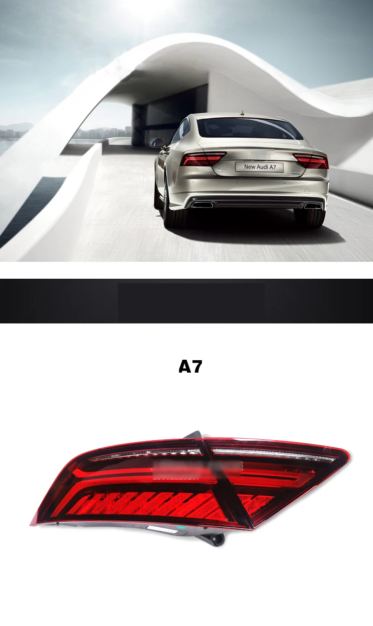 Чехол для автомобиля для Audi A7 задний светильник 2012- задний светильник s Audi A7 задний светильник s светодиодный задний светильник светодиодный задний фонарь Certa