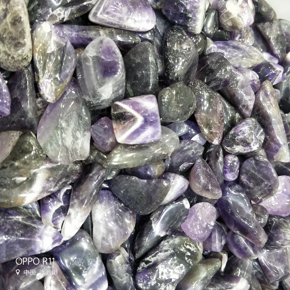 100g BIG Natural Dark purple fluorite Gravel Rock Crystal Quartz Raw Gemstone Mineral Specimen Fish Tank Garden Decoration | Дом и сад