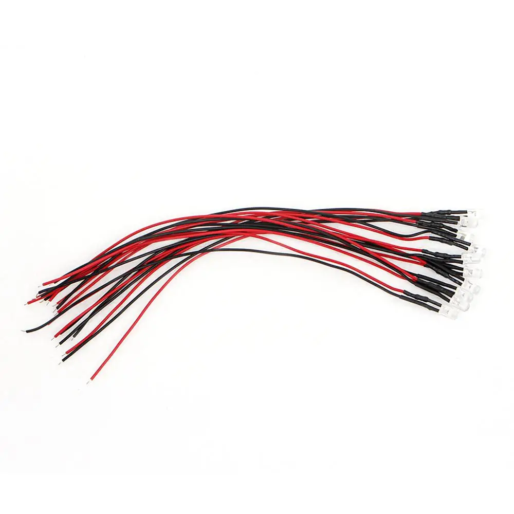 

10pcs DC 12V 18cm 5mm Pre Wired LED Lamp Light Bulb Emitting Diode