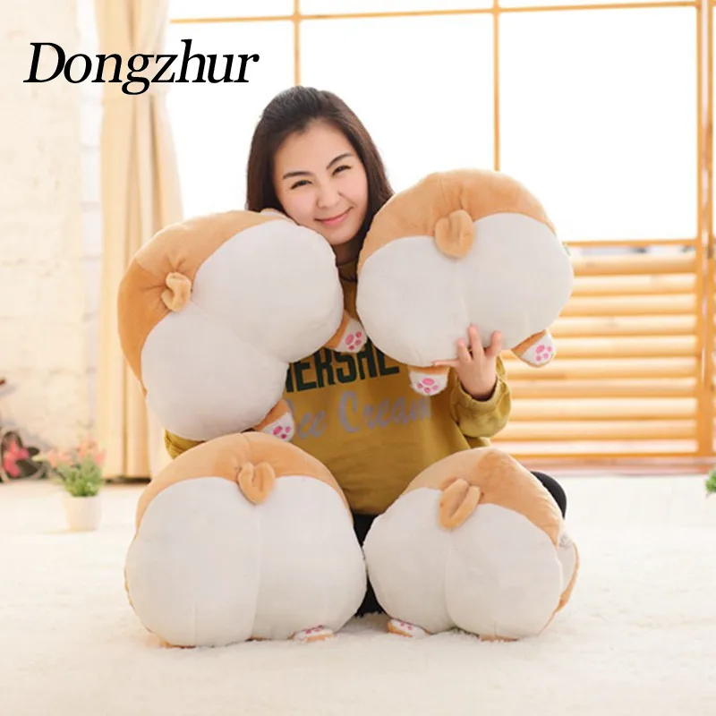 

Dongzhur Cute Corgi Dog Butt Plush Toys For Children Stuffed Soft Animal Cartoon Warm Hand Cushion Lovely Christmas Gift For Kid